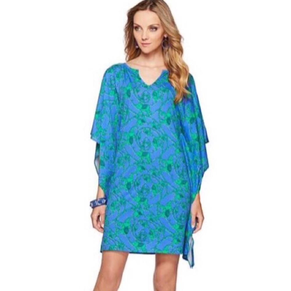 Lilly Pulitzer NWT M Stefani Dress Iris Blue Loopy